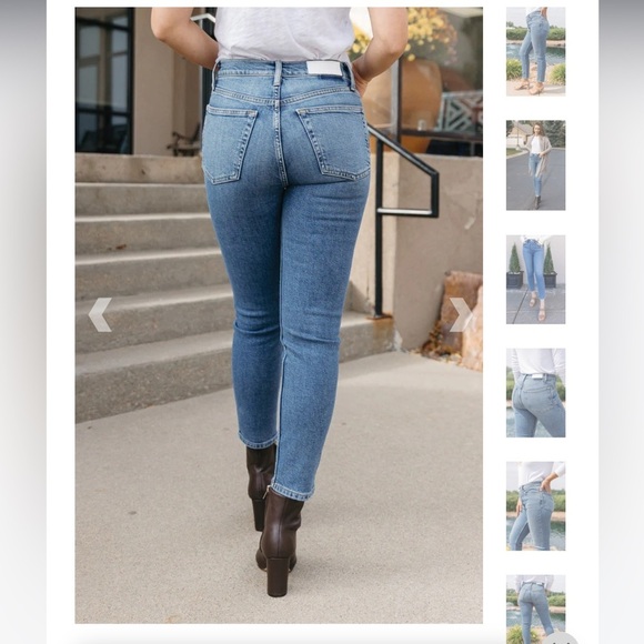 RE/DONE High Rise Ankle Crop Stretch size 26 - Picture 15 of 15